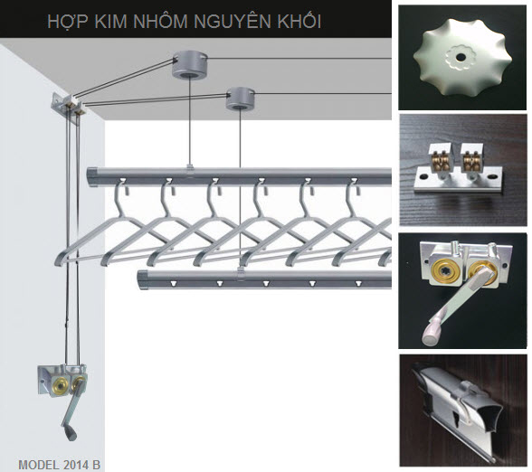 Giá phơi quần áo thông minh tiết kiệm không gian